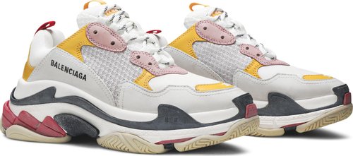 Balenciaga Shoes Triple S 'White Yellow' - product image from the listing.
