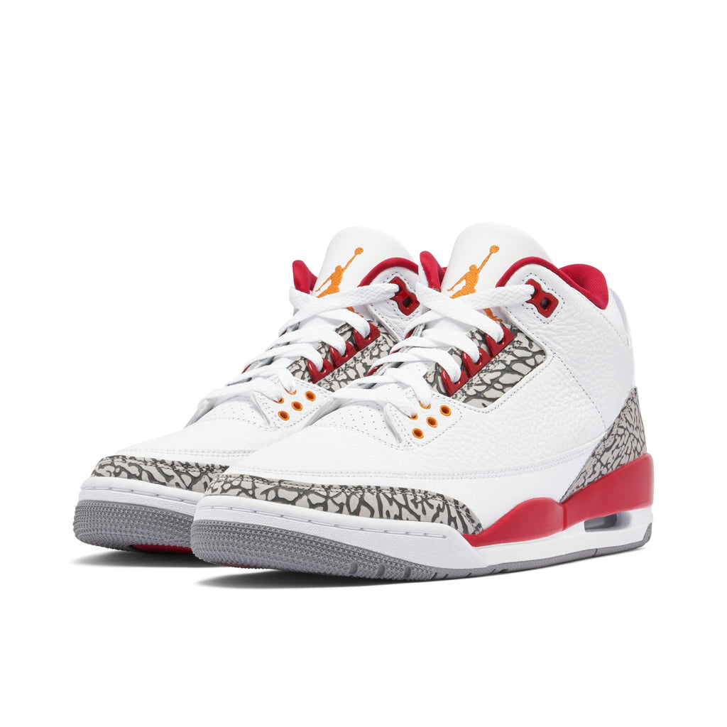 AIR JORDAN 3 CARDINAL in RED - product image from the listing.