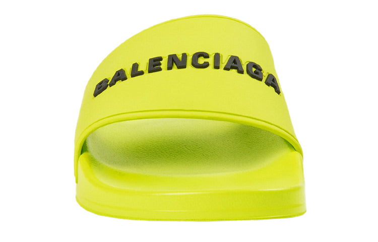 "Lime" Balenciaga Pool Slides 565826W1S803501 # - product image from the listing.