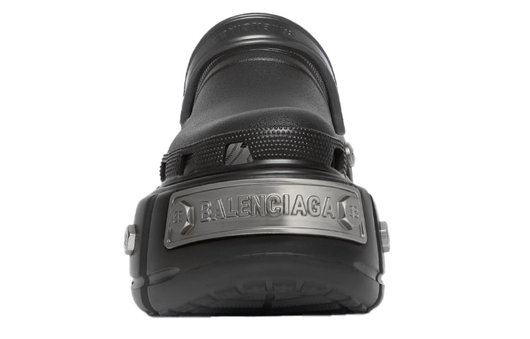 Balenciaga Hardcrocs Slide x Crocs 'Nero Silver' 687398W1S8N1081 # for Women - product image from the listing.