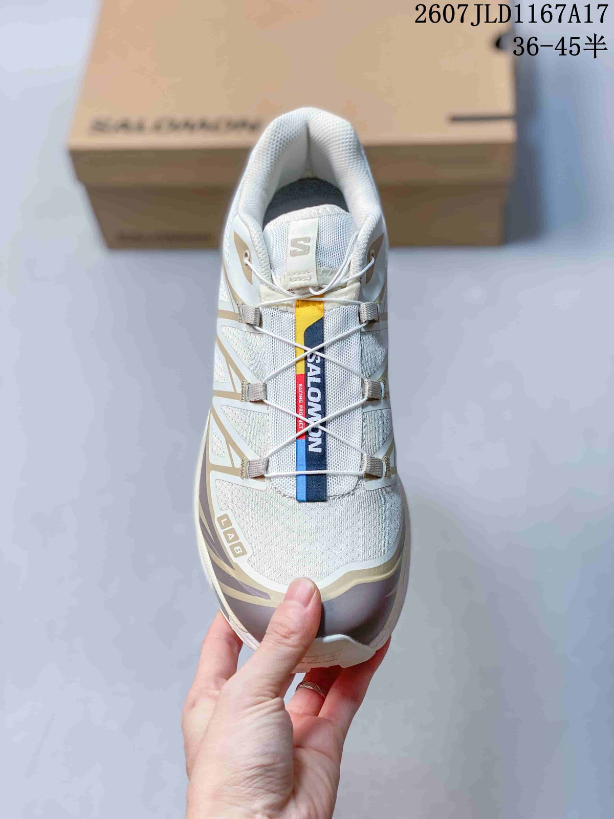 Salomon XT-6 Trail Sneakers in Beige Brown L47737700 - product image from the listing.
