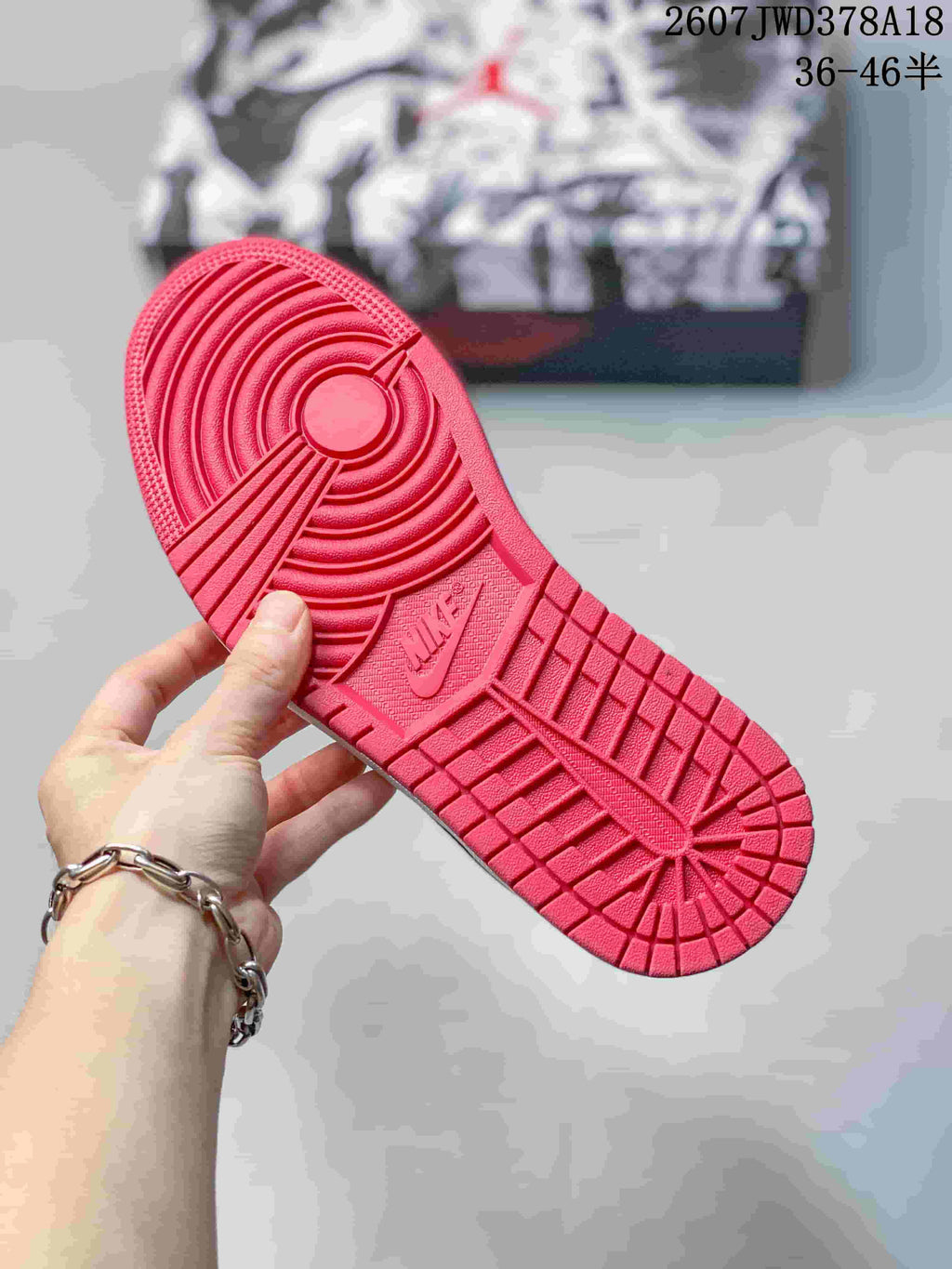 Air Jordan 1 Low Sneakers Black White Red - product image from the listing.