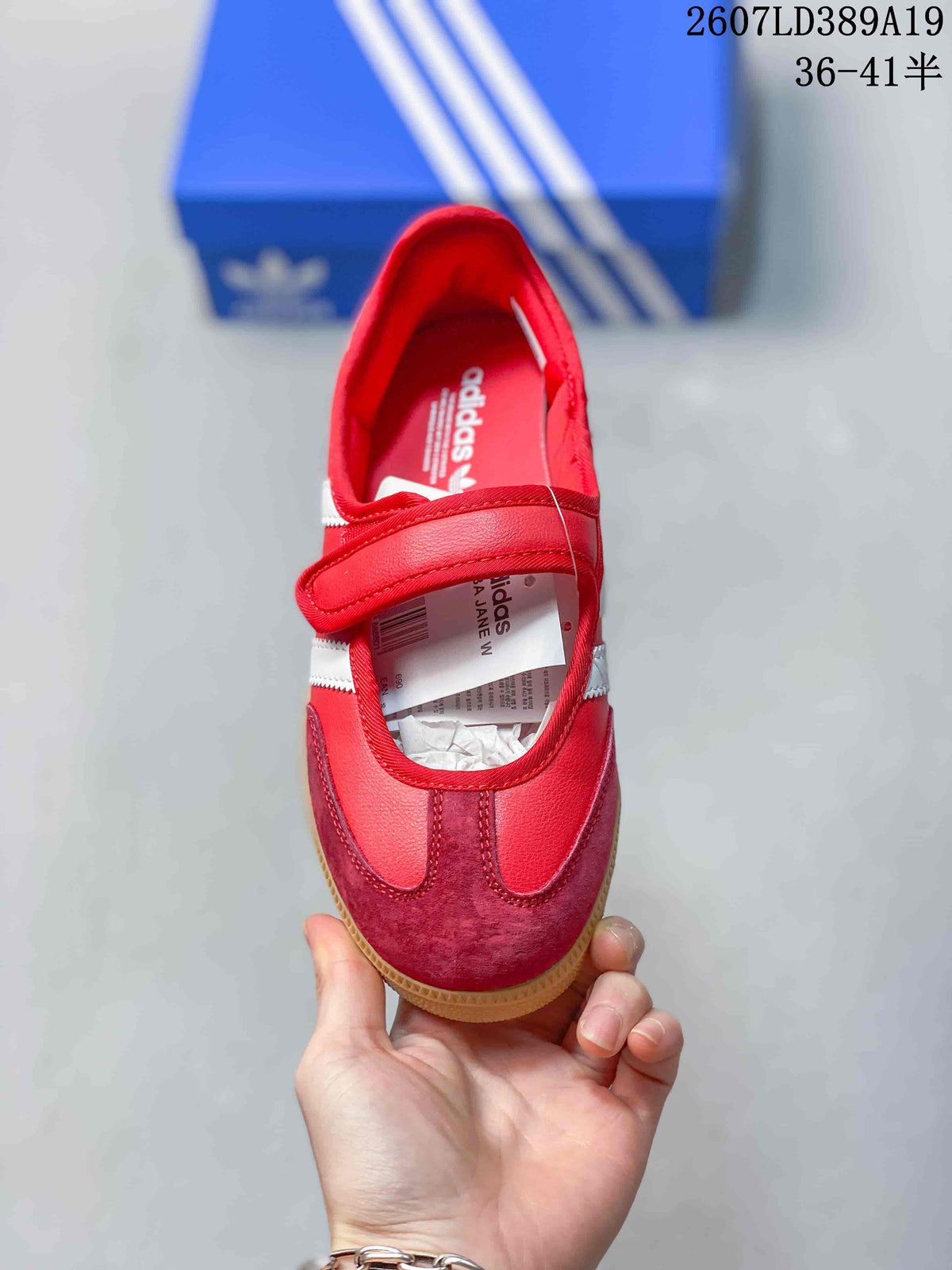 adidas Samba Jane Sneakers in Red White - product image from the listing.
