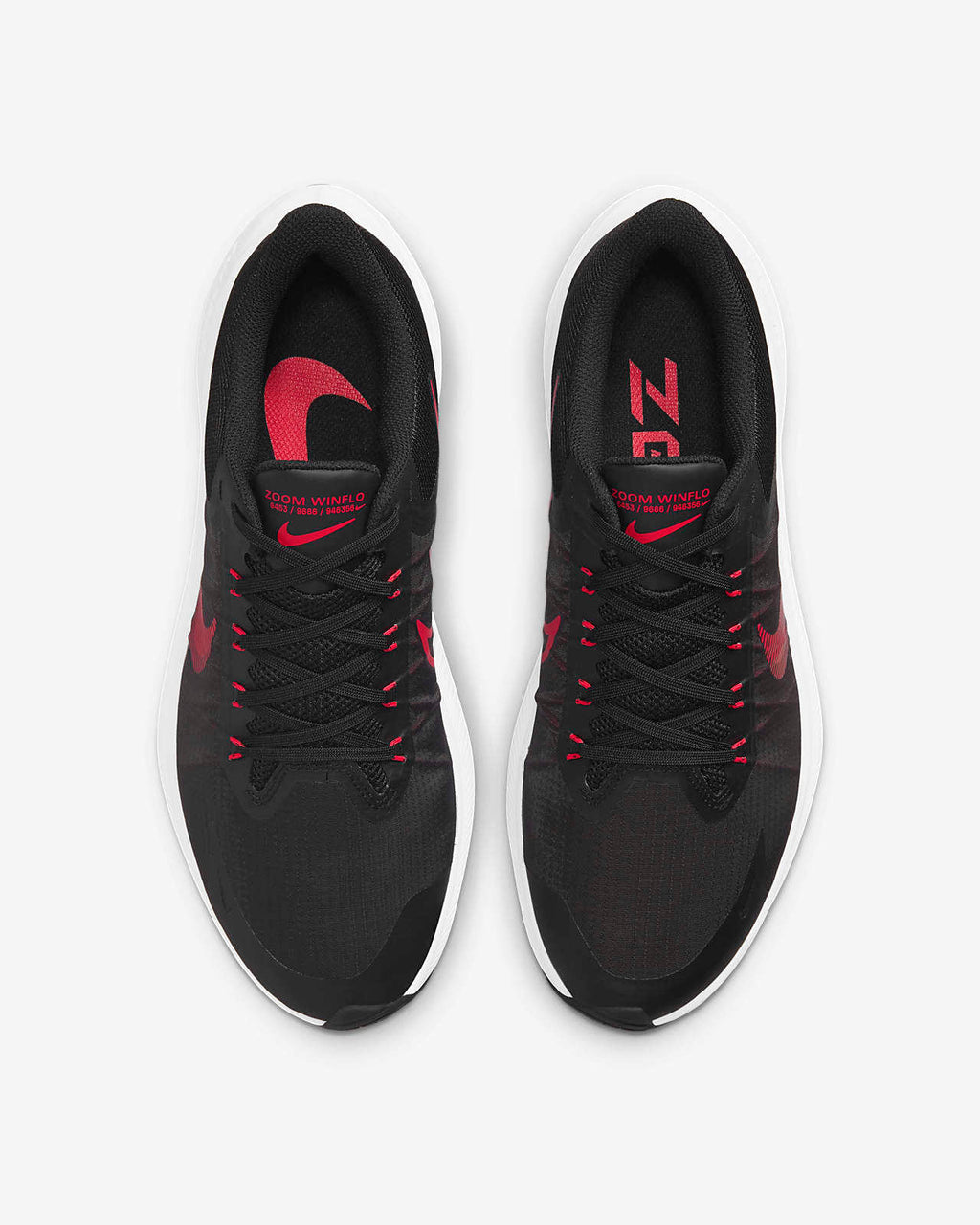 Nike Zoom Winflo 8 Running Shoes in Black Red CW3419-003 - product image from the listing.