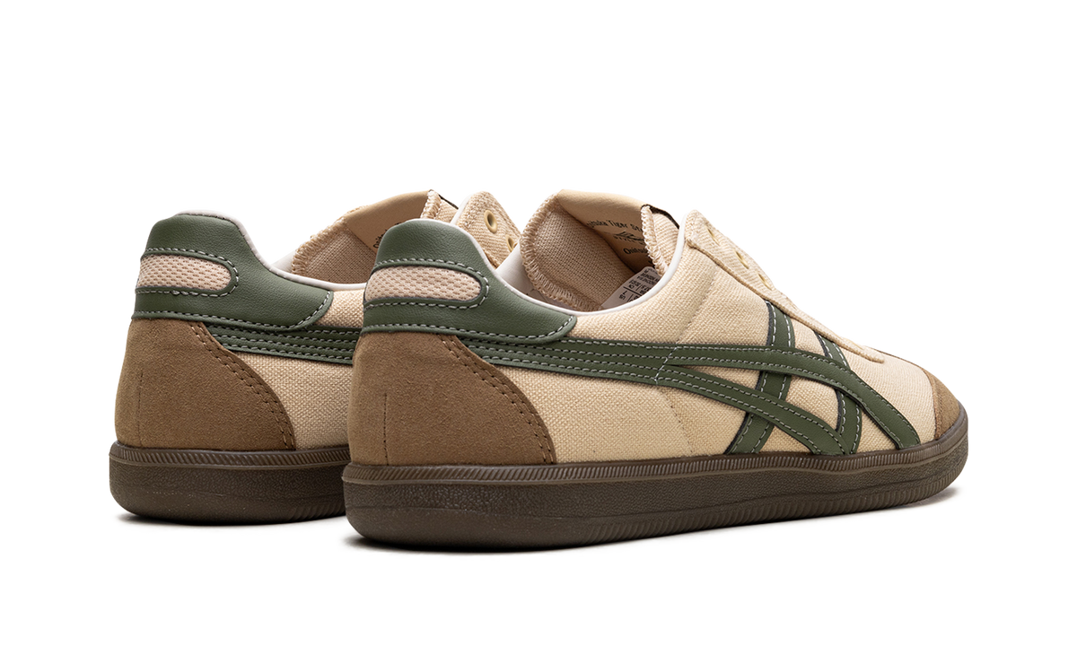 Onitsuka Tiger Tokuten Slip-On Sneakers in Beige Brown Green - product image from the listing.