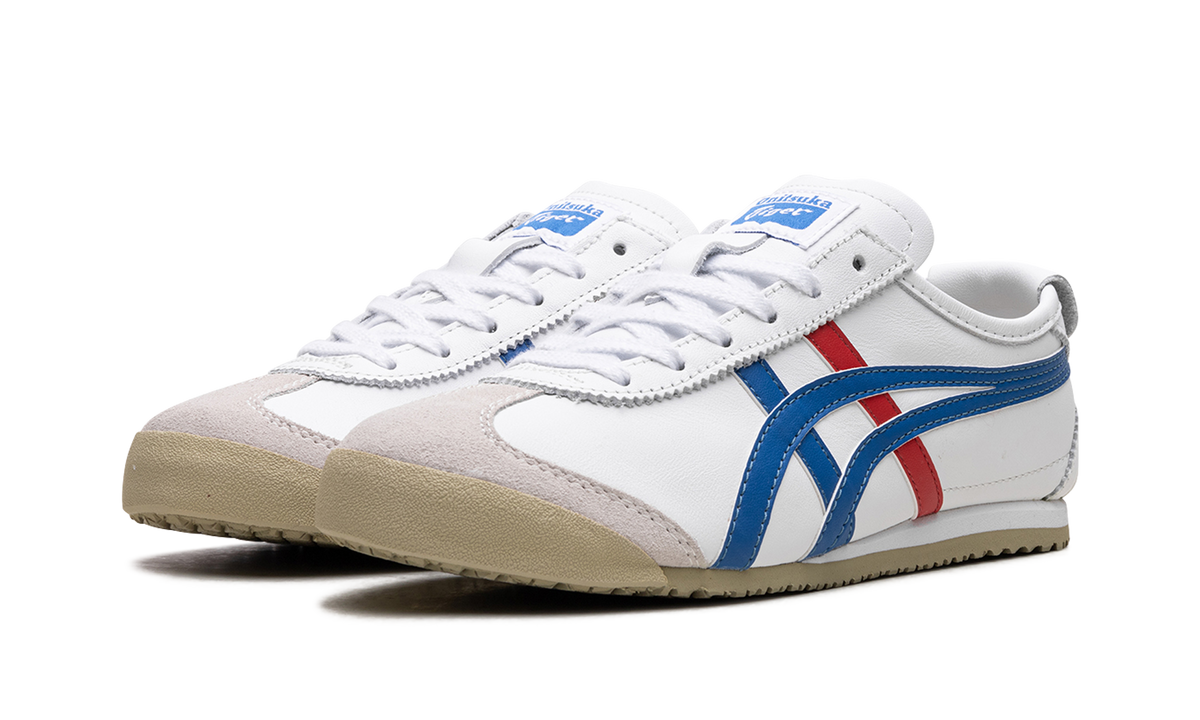 Onitsuka Tiger Mexico 66 Sneakers in White Blue Red - product image from the listing.