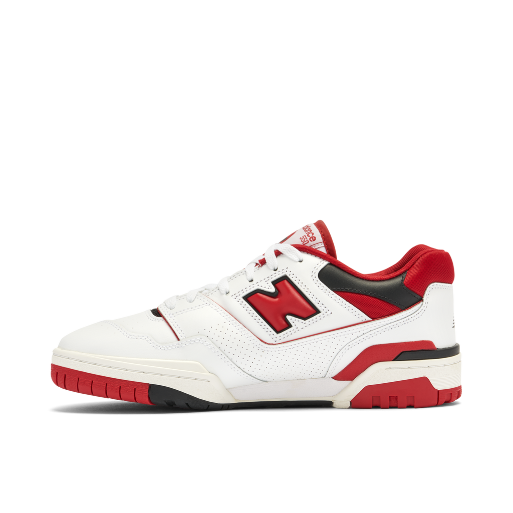 NEW BALANCE 550 in RED - product photo shown in the listing for this item.