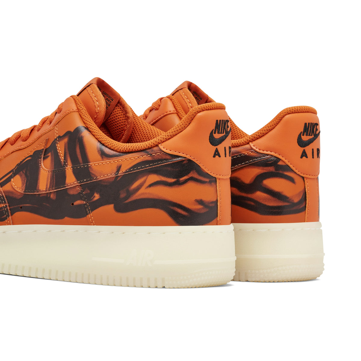 NIKE AIR FORCE 1 SKELETON in ORANGE - product image from the listing.