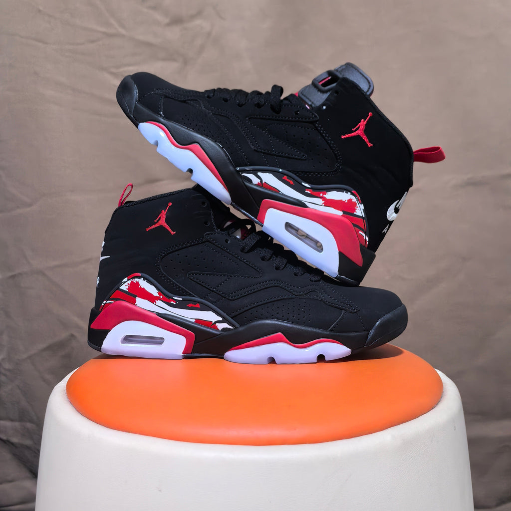 Jordan 6 Retro High-Top Sneakers in Black Red - product image from the listing.