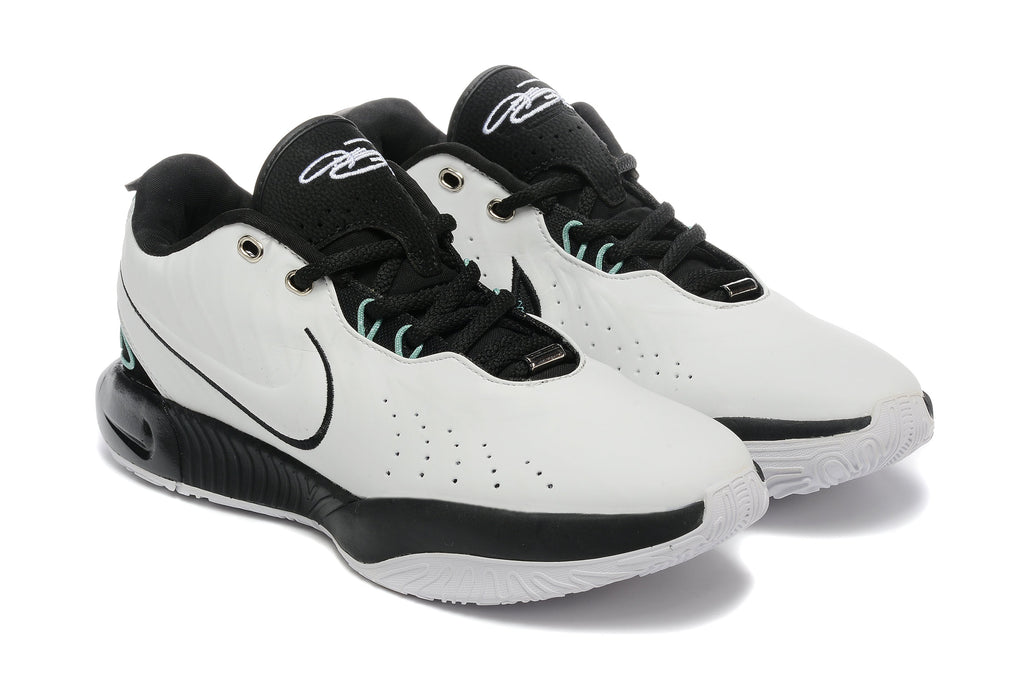 Nike 870-17 Basketball Sneakers in White and Black - product image from the listing.