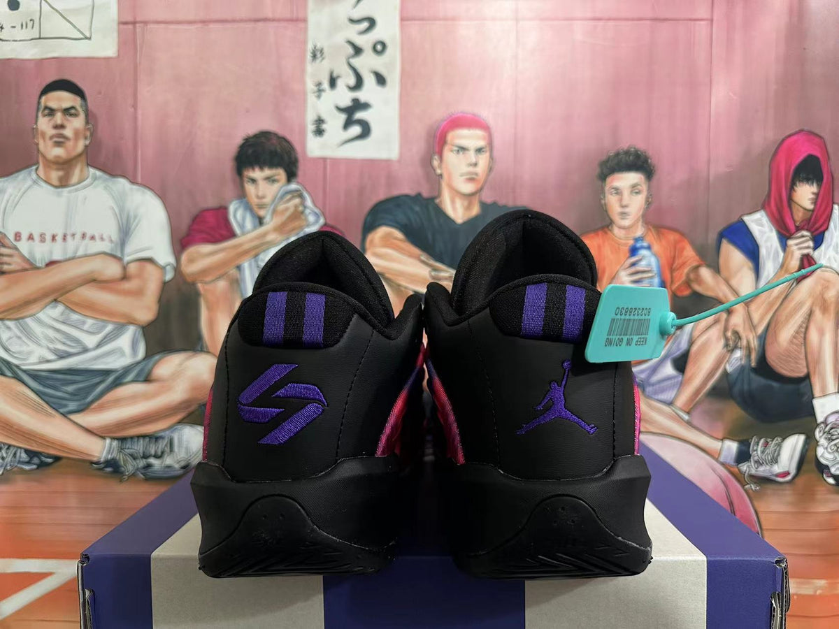 Jordan Tatum 2 Basketball Shoes in Purple Pink Black - product image from the listing.