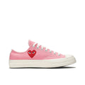 CONVERSE CHUCK TAYLOR ALL-STAR 70 OX X COMME DES GARÇONS PLAY in BRIGHT PINK - product image from the listing.