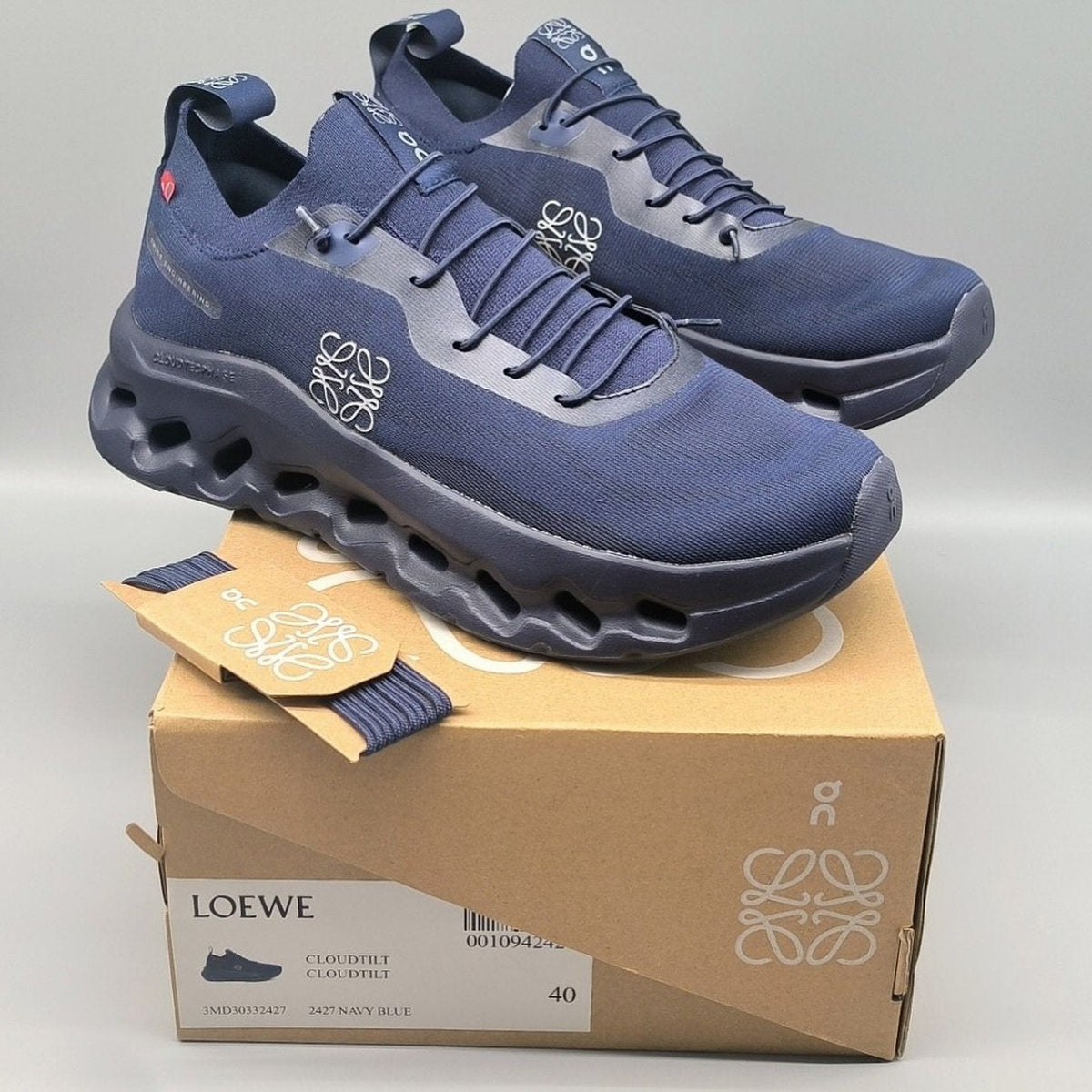 LOEWE x On Cloud Dark Blue Lifestyle Trainers - product image from the listing.
