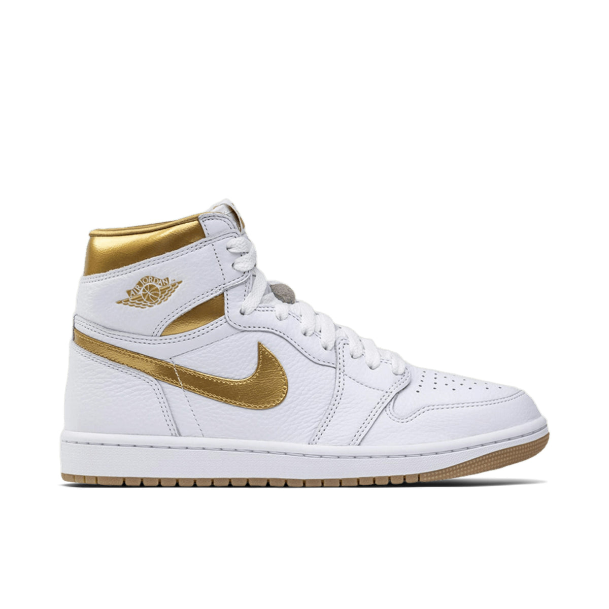 Women's AIR JORDAN 1 RETRO HIGH OG METALLIC GOLD - product image from the listing.