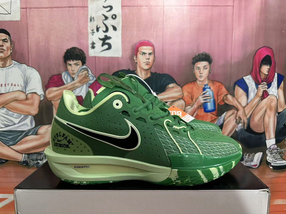 Nike ZoomX Basketball Shoes in Seaweed in Green - product image from the listing.