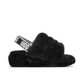 Women's UGG FLUFF YEAH SLIDE BLACK - product image from the listing.