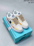 Nike Court Vision 1 Low Custom Graffiti Sneakers in White - product image from the listing.