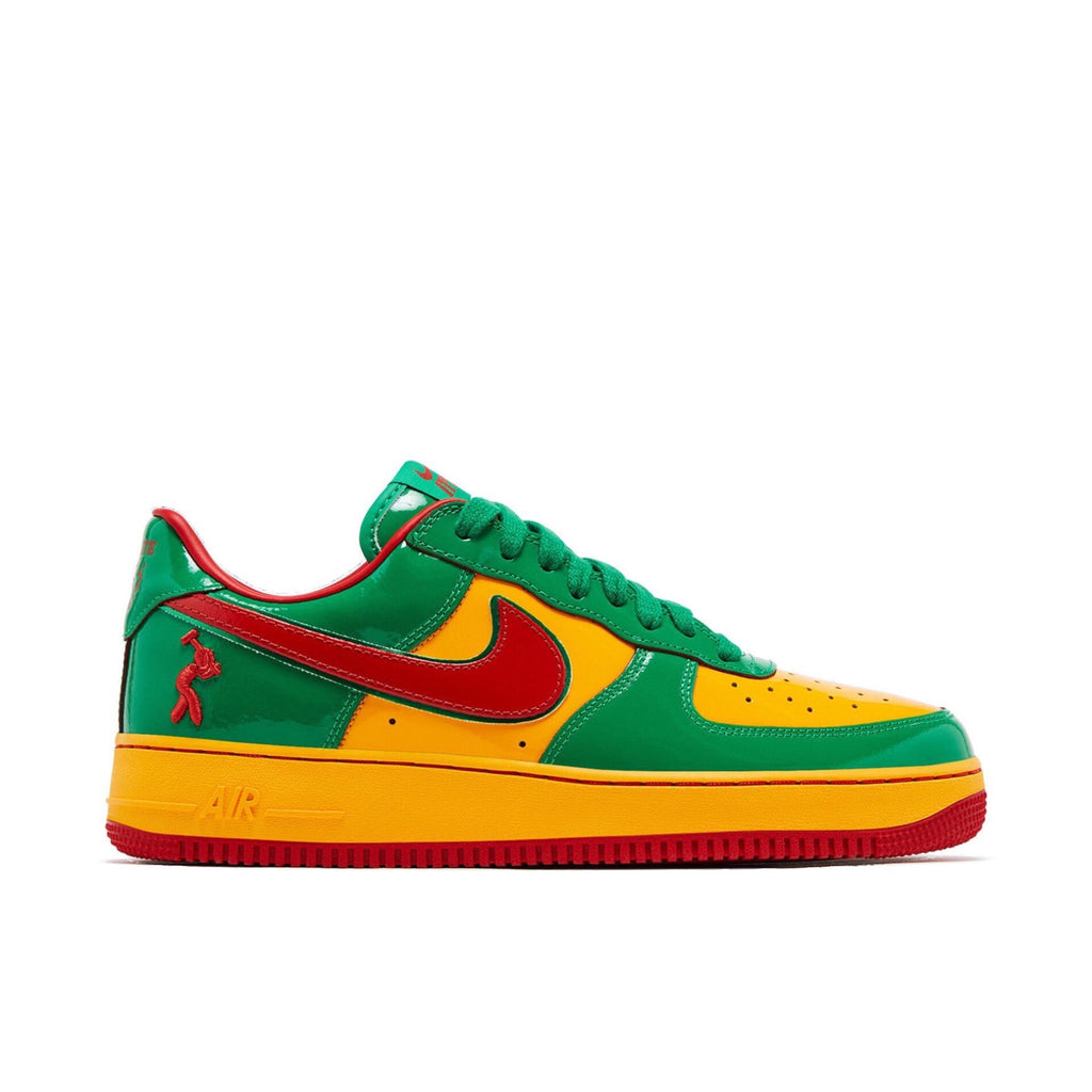 NIKE AIR FORCE 1 LOW LIL YACHTY CONCRETE BOYS LUCKY in GREEN - product image from the listing.