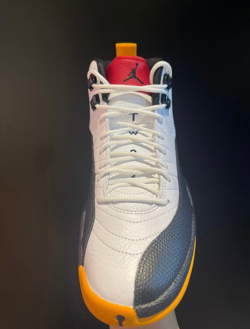 Air Jordan 12 25 Years in China White Black Yellow DR8887-100 - product image from the listing.