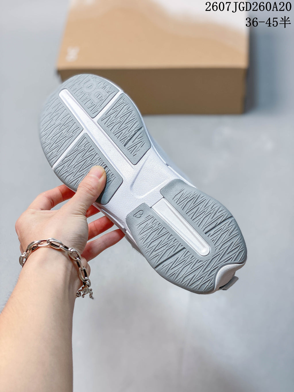 On Cloudnova Sneakers in Light Gray White - product image from the listing.