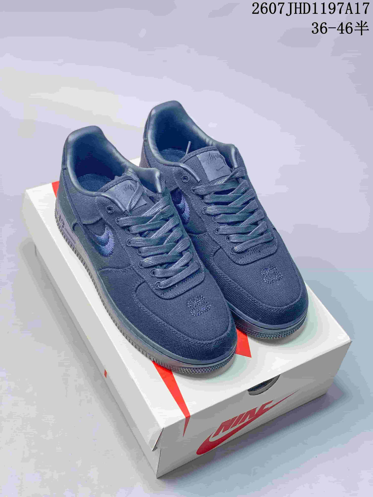 Nike Air Force 1 '07 x Stussy Sneakers in Black 2607JHD1197A17 - product image from the listing.