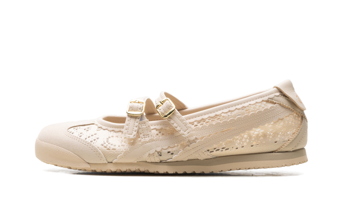 Women's Onitsuka Tiger Mexico 66 TGRS Ballet Flats - Beige - product image from the listing.