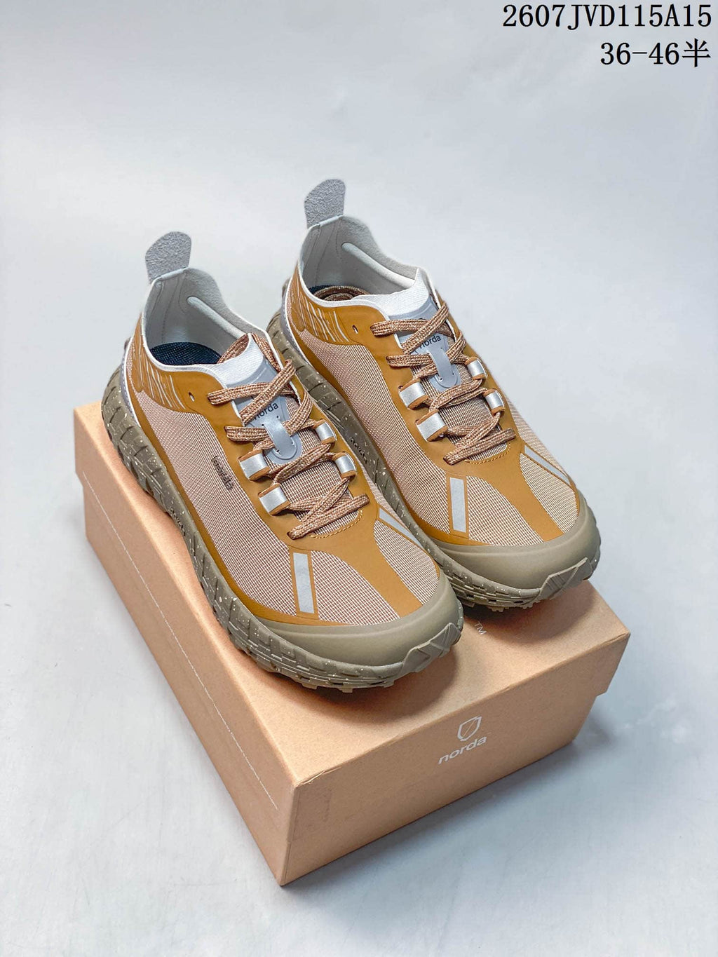 NORDA 001 G+ Trail Sneakers Mustard in Gray 2607JVD115A15 - product image from the listing.