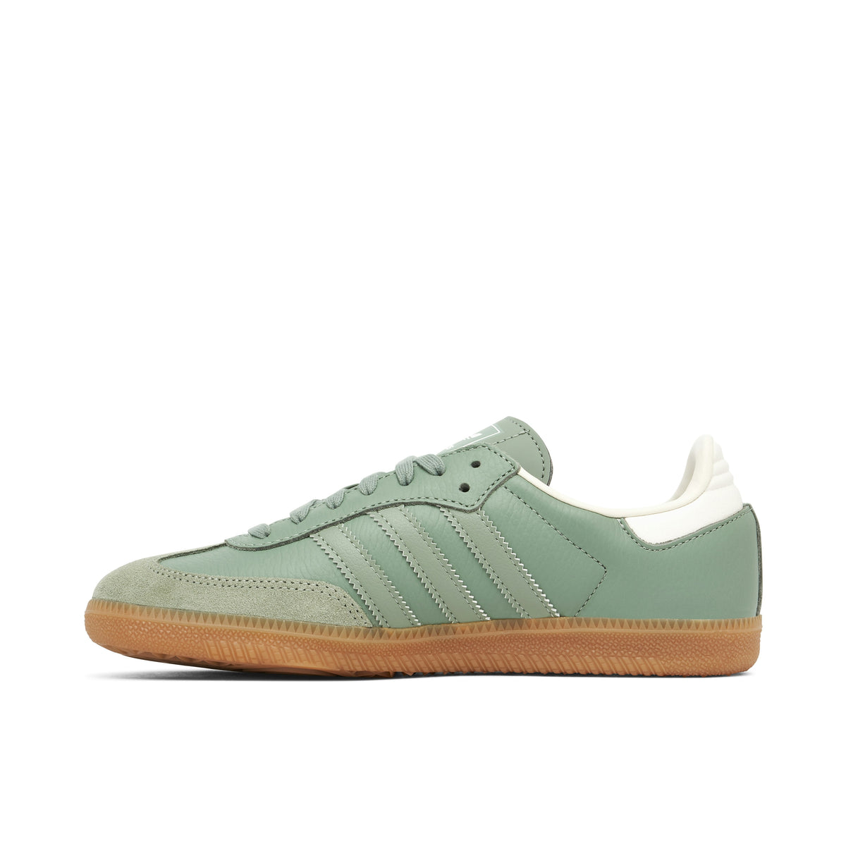 Adidas Samba Green Chalk in White Gum - product image from the listing.