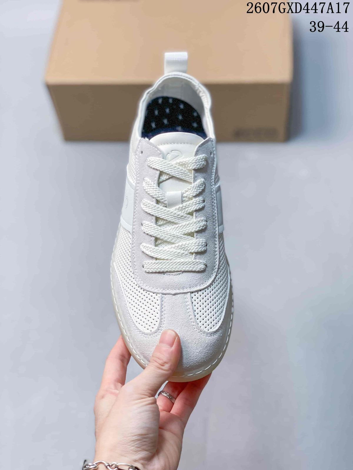 ECCO Perforated Casual Sneakers in White 2607GXD447A17 - product image from the listing.