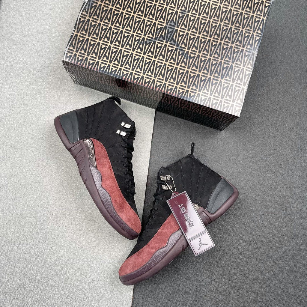 Jordan 12 Retro A Ma Maniére in Black Burgundy DV6989-001 - product image from the listing.