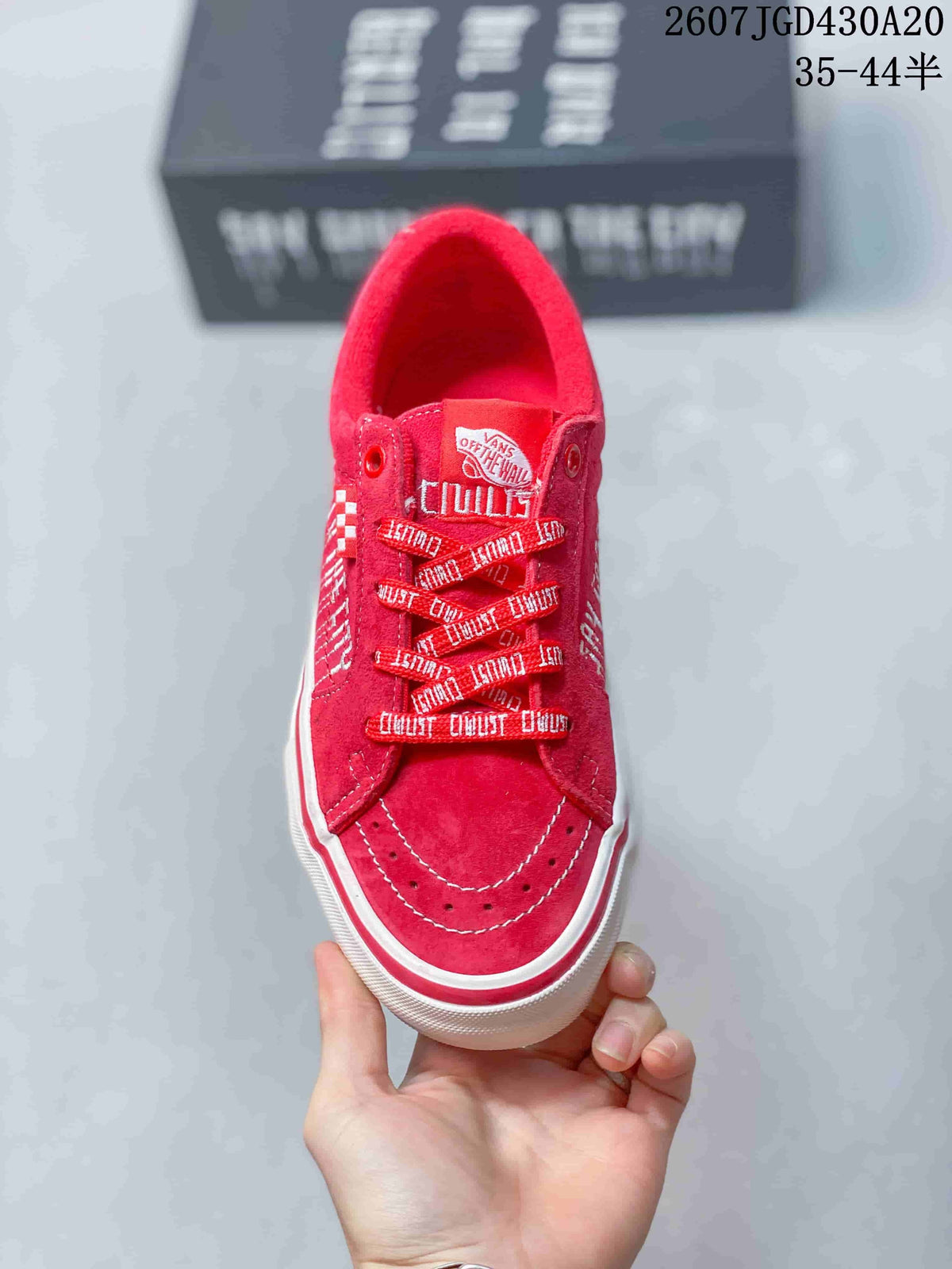 Vans Civilist Berlin SK8 Low-Top Sneakers in Red 712200OPR - product image from the listing.