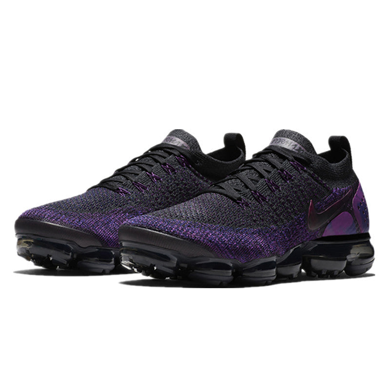 Nike Air VaporMax Flyknit 2 Sneakers in Purple Black 942842-013 - product image from the listing.