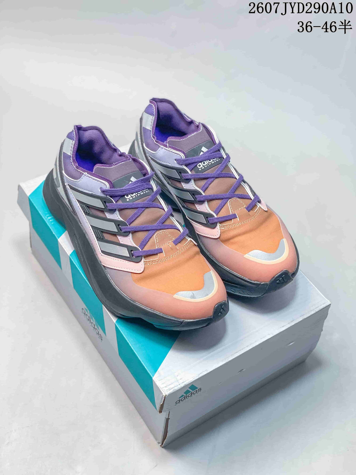 adidas Equipment Adios Pro Low-Top Running Shoes in Purple - product image from the listing.