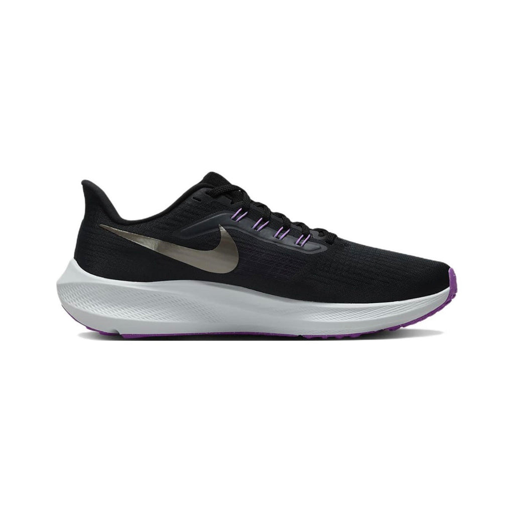 Nike Air Zoom Pegasus 39 Running Shoes in Black Purple DH4071-008 - product image from the listing.