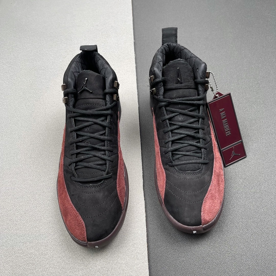 Jordan 12 Retro A Ma Maniére in Black Burgundy DV6989-001 - product image from the listing.