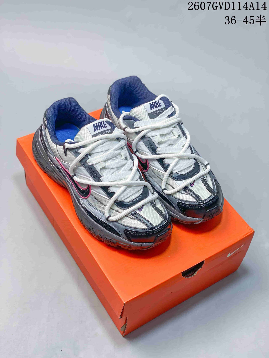 Nike Initiator RNR Sneakers in Gray White Black 2607GVD114A14 - product image from the listing.