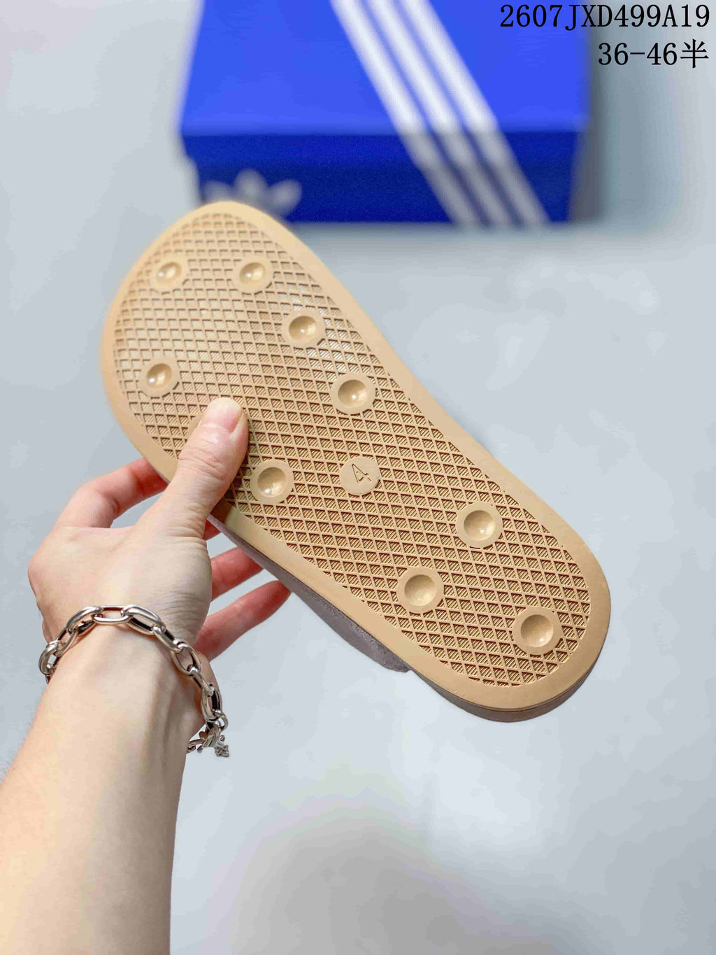 adidas Adimule Mule Slides in Grey White 2607JXD499A19 - product image from the listing.