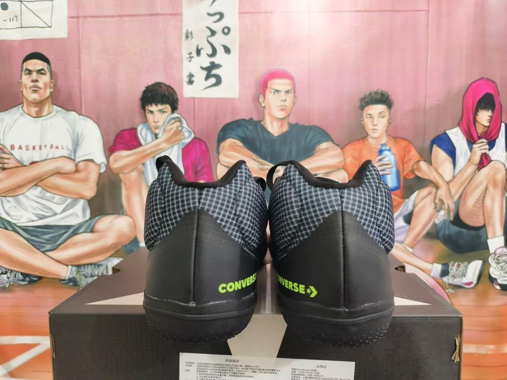 Converse Basketball Shoes in Black, in Gray and Purple - product image from the listing.