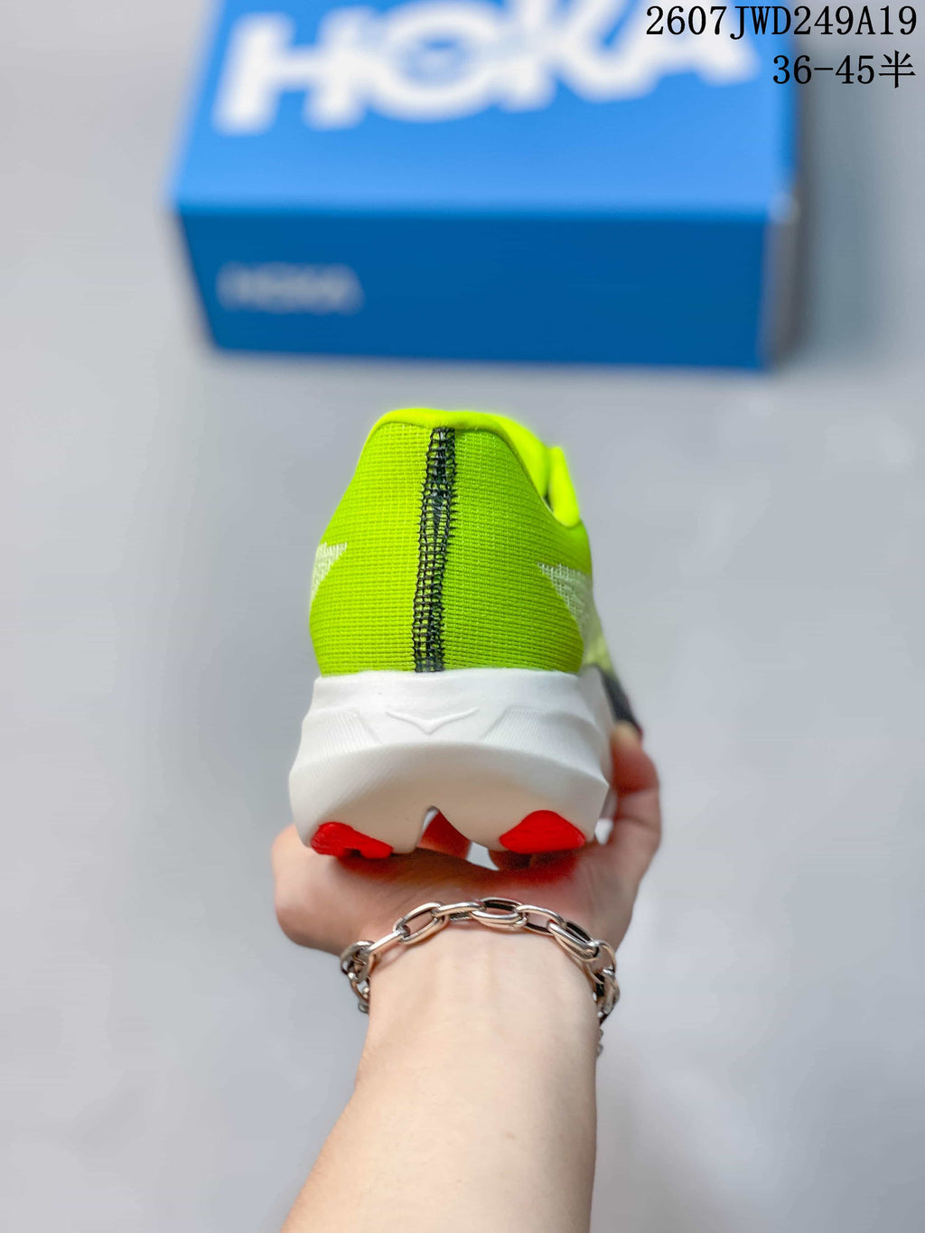 Hoka Rocket X3 Running Shoes in Green Coral 2607TWD249A19 - product image from the listing.