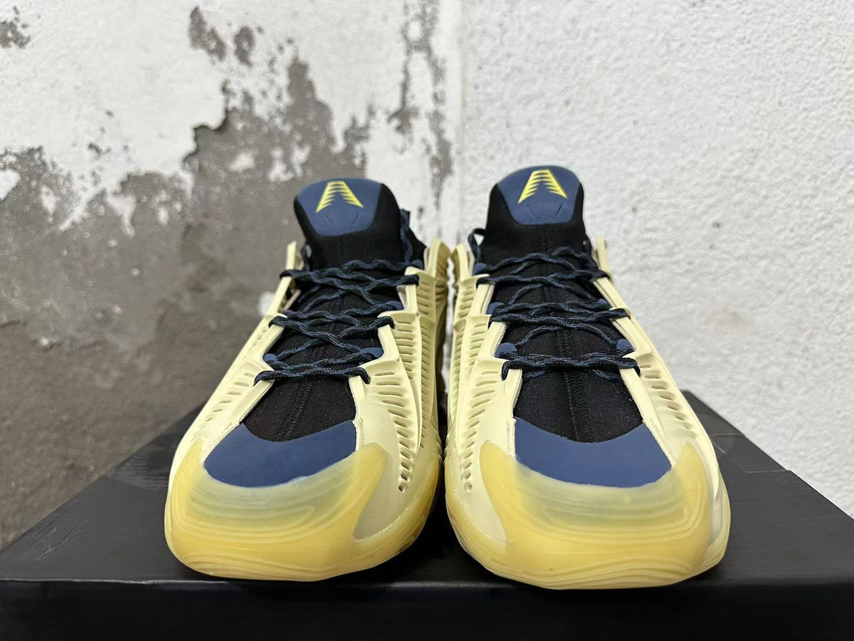 Adidas Basketball Sneakers in Cream, Yellow, in Navy and Black - product image from the listing.