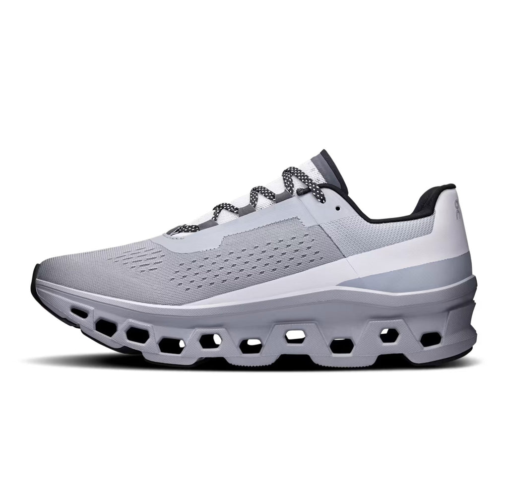 Men's On Cloudmonster Alloy/Silver Running Shoes - product image from the listing.