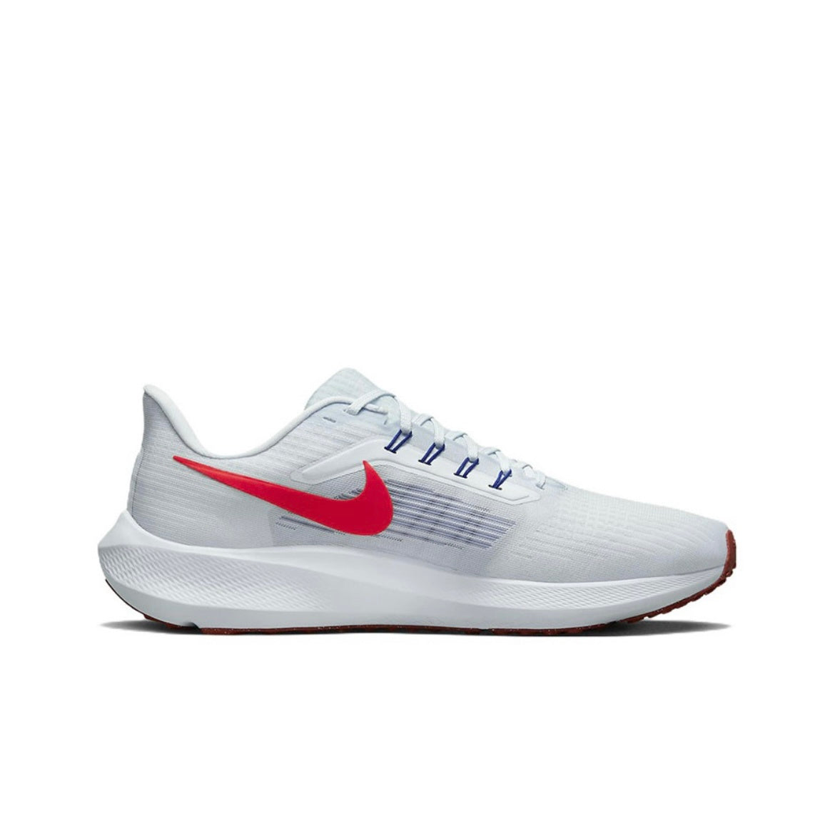 Nike Air Zoom Pegasus 39 Running Shoes in White Red DH4071-007 - product image from the listing.