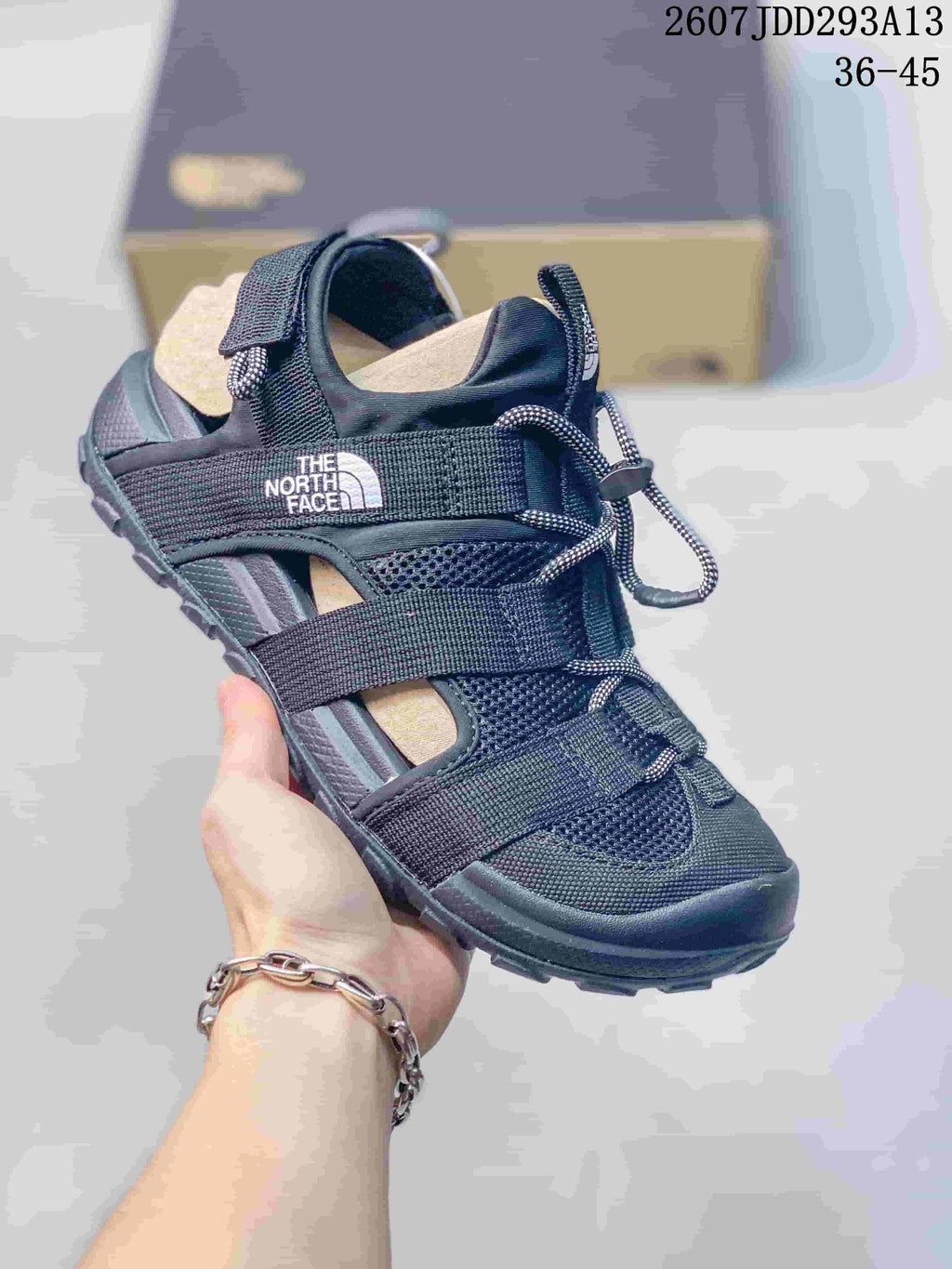 The North Face Outdoor Strappy Sandals in Black 2607JDD293A13 - product image from the listing.