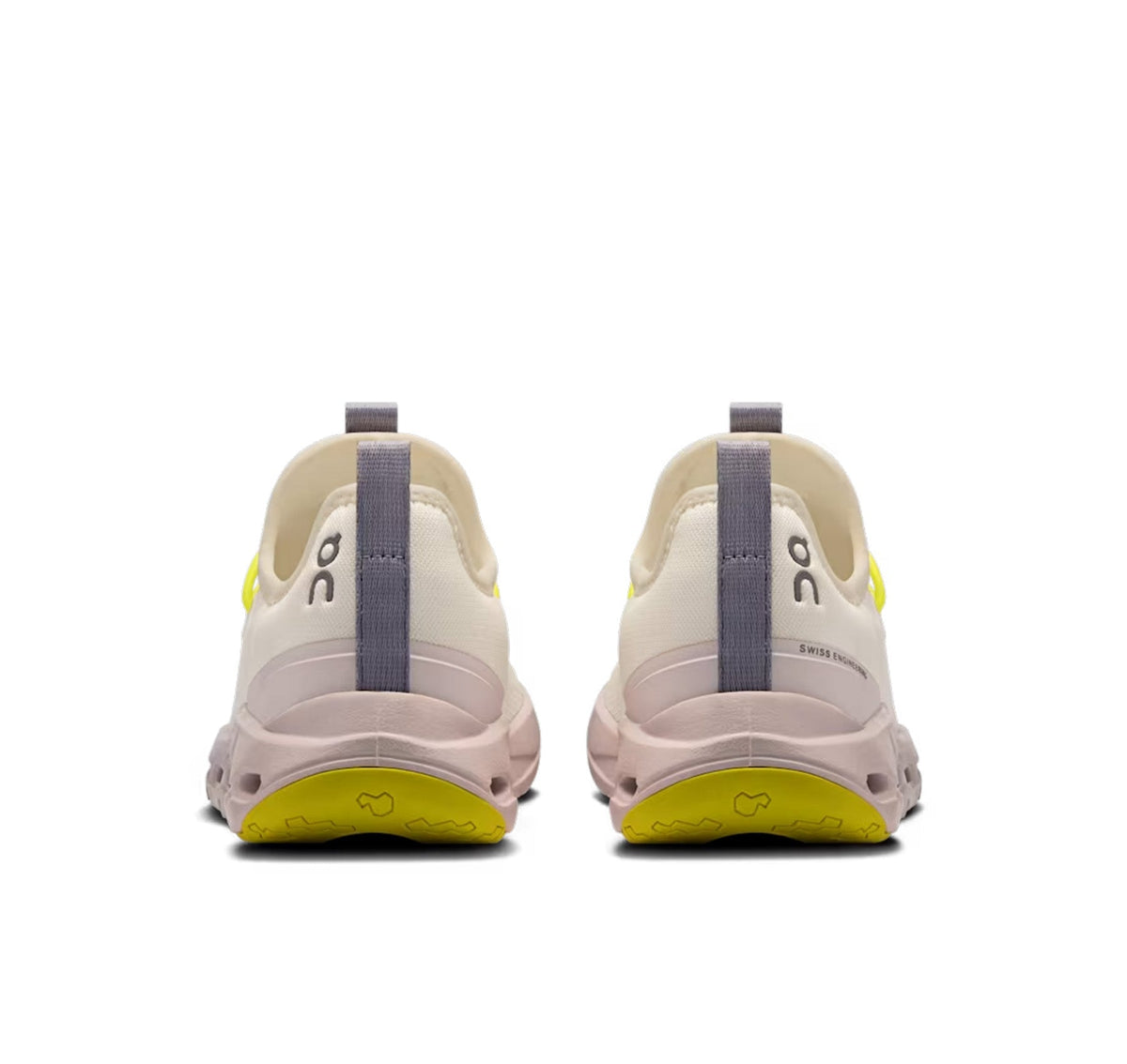 On Little Kids' Cloudleap Ivory/Orchid Athletic Footwear - product image from the listing.