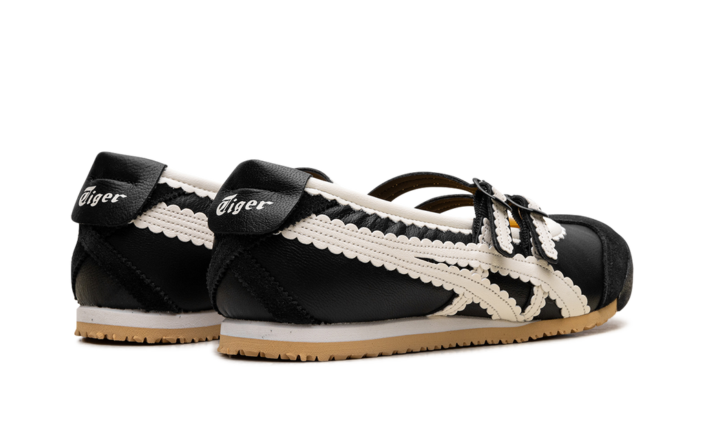 Women's Onitsuka Tiger Mexico 66 TGRS Ballet Flats - Black Cream - product image from the listing.