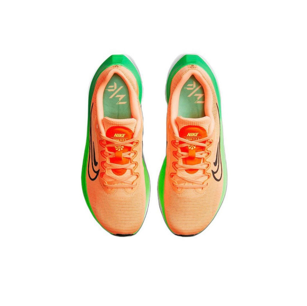 Nike Zoom Fly 5 Running Shoes in Orange Green DM8974-800 - product image from the listing.