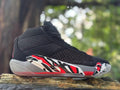 Jordan XXXVIII Playoffs 23 Basketball Shoes in Black Red - product image from the listing.