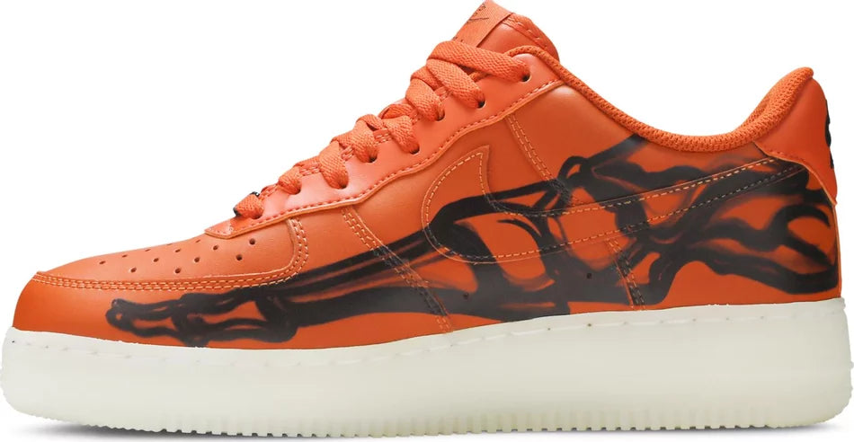 "Orange Skeleton" Air Force 1 Low - product image from the listing.