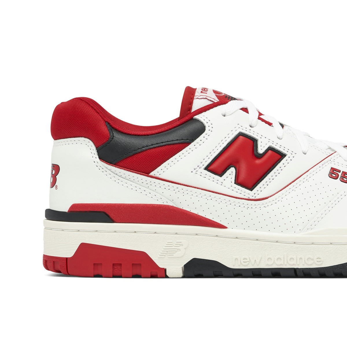 NEW BALANCE 550 in RED - product photo shown in the listing for this item.
