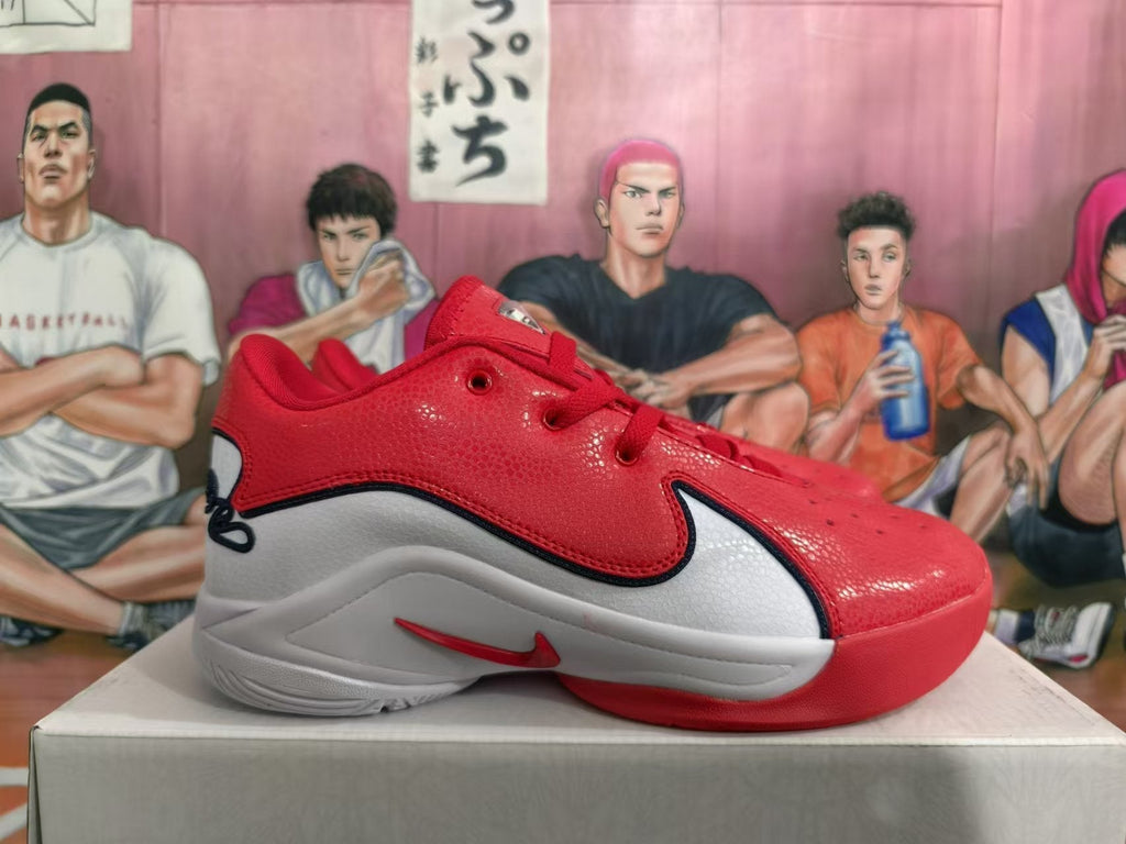 Nike Zoom Freak 5 Basketball Shoes in Red White - product image from the listing.